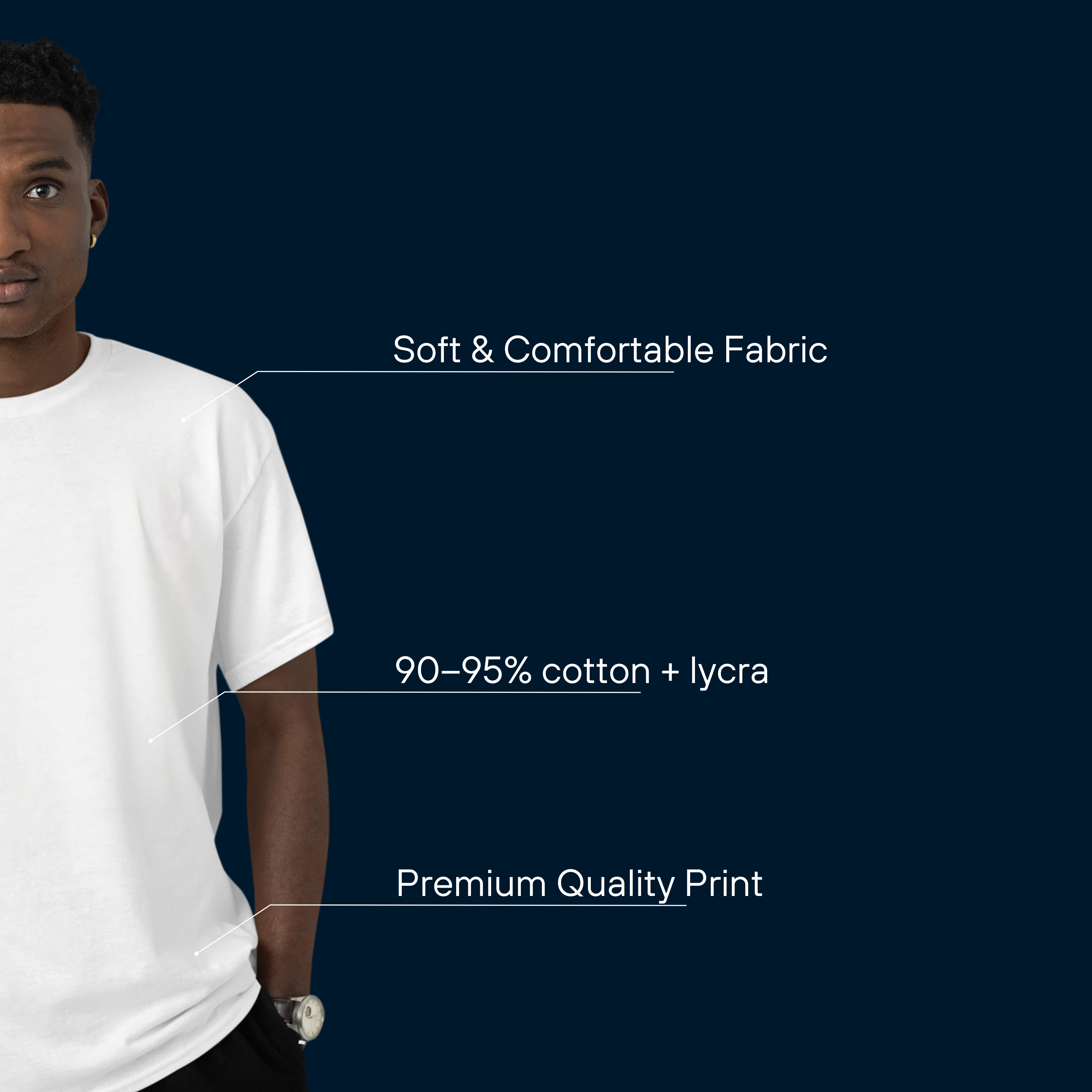White Round Neck T-Shirt