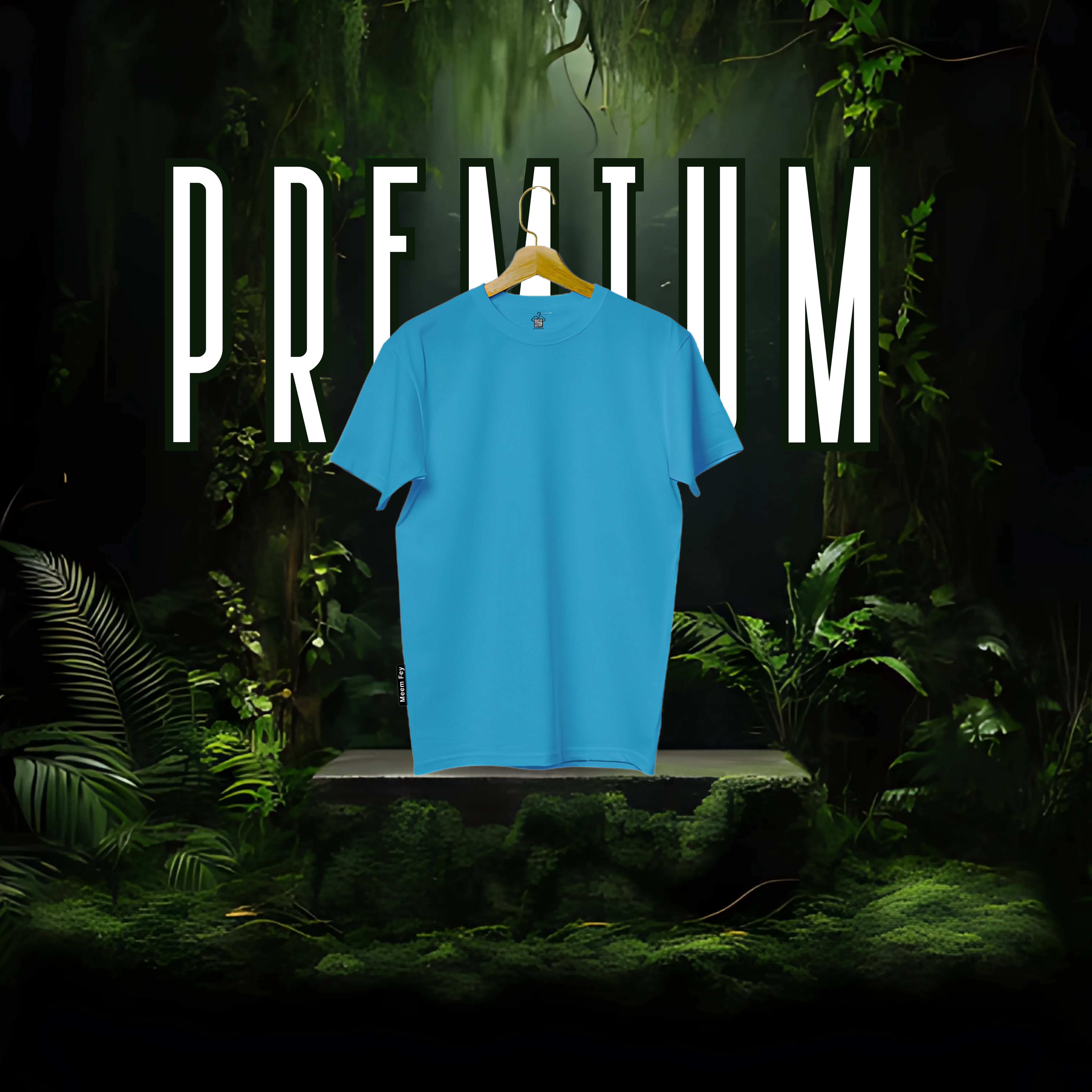 Sky Blue Round Neck T-Shirt