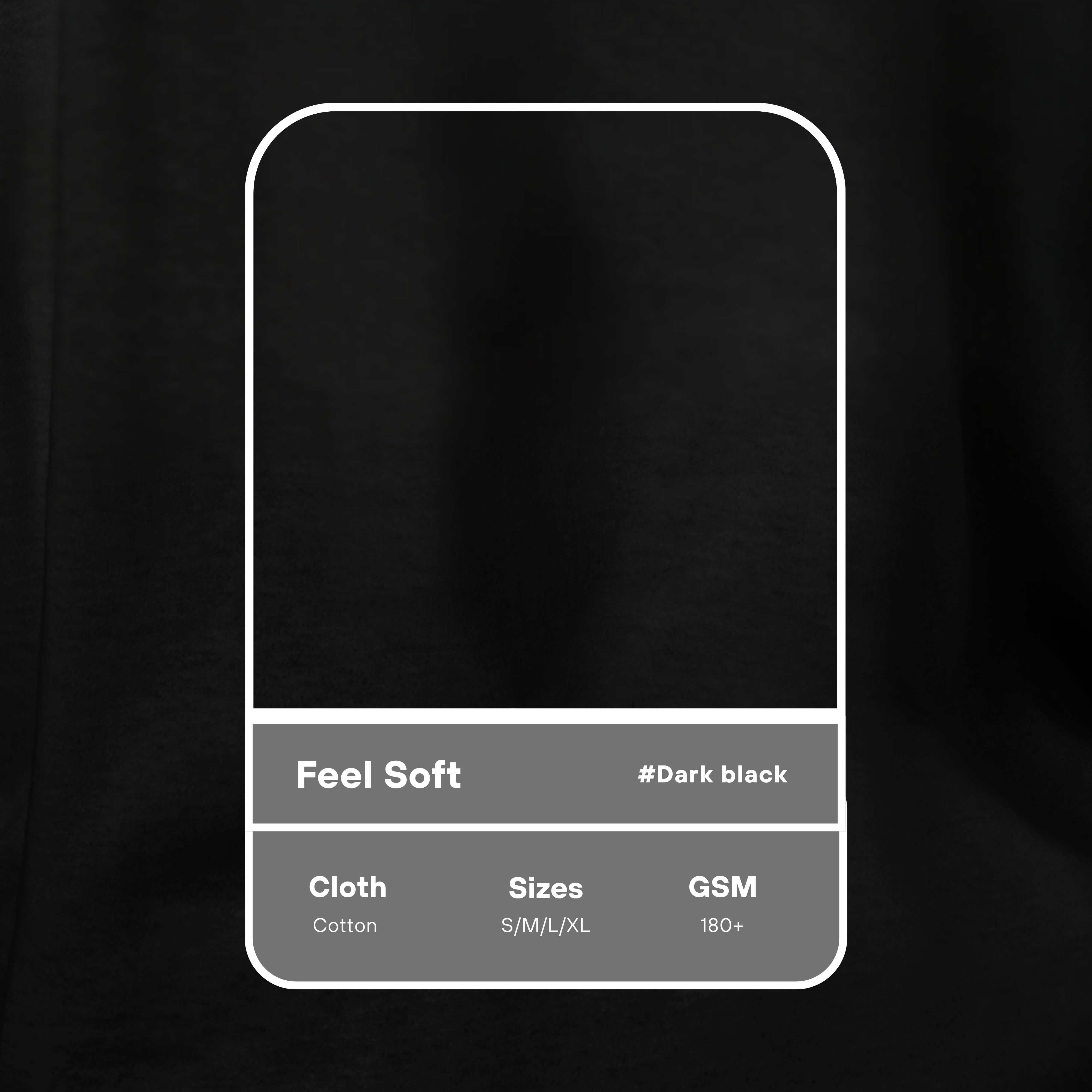 Black Solid Round Neck T-Shirt