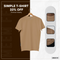 Cream Round Neck T-Shirt