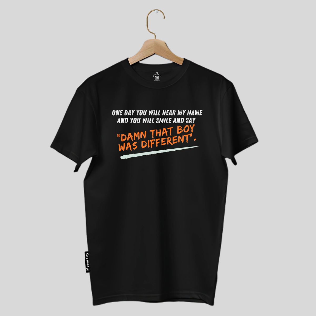 Damn boy Print Round Neck T-Shirt