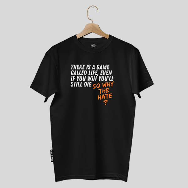 Quote Print Round Neck T-Shirt