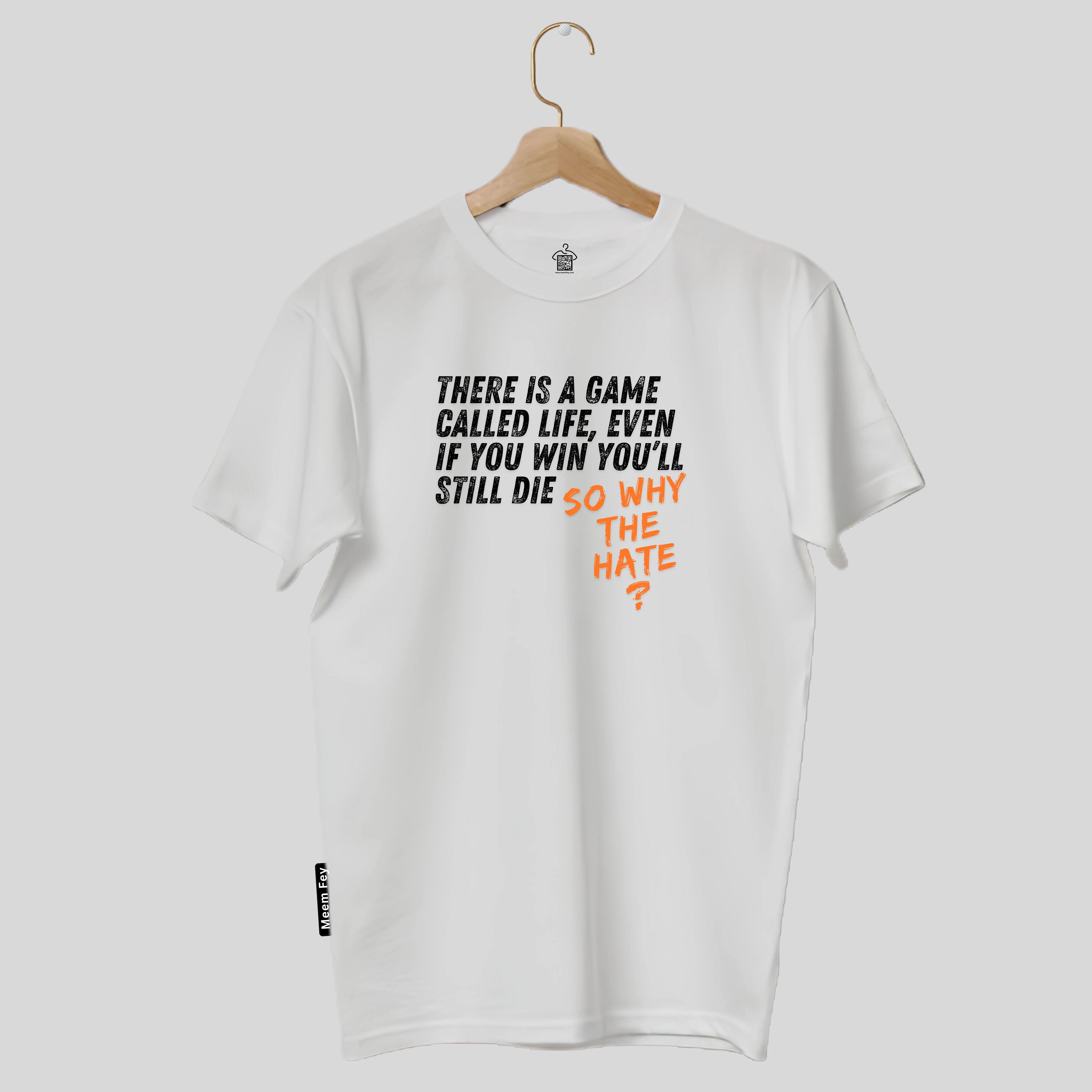 Quote Print Round Neck T-Shirt