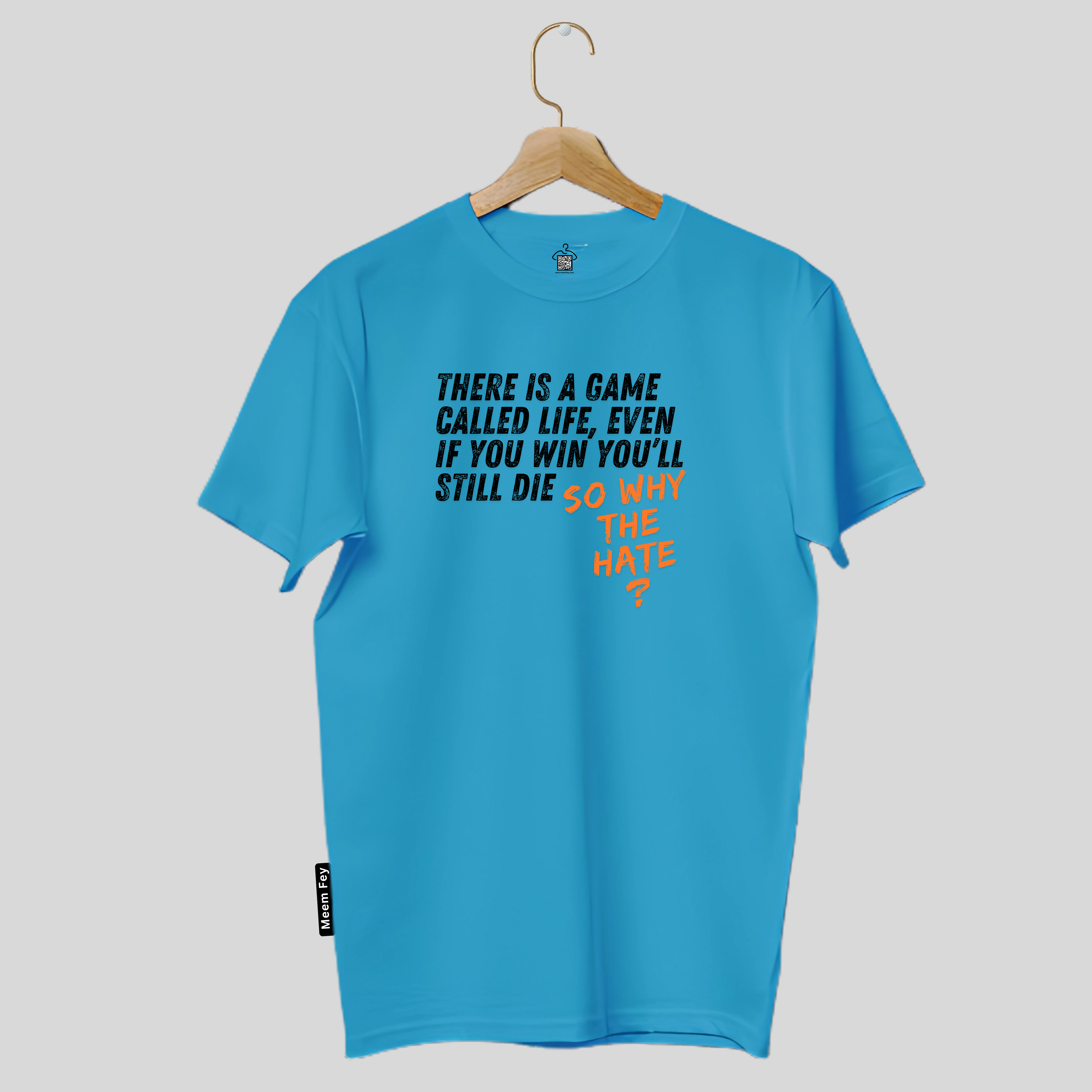 Quote Print Round Neck T-Shirt
