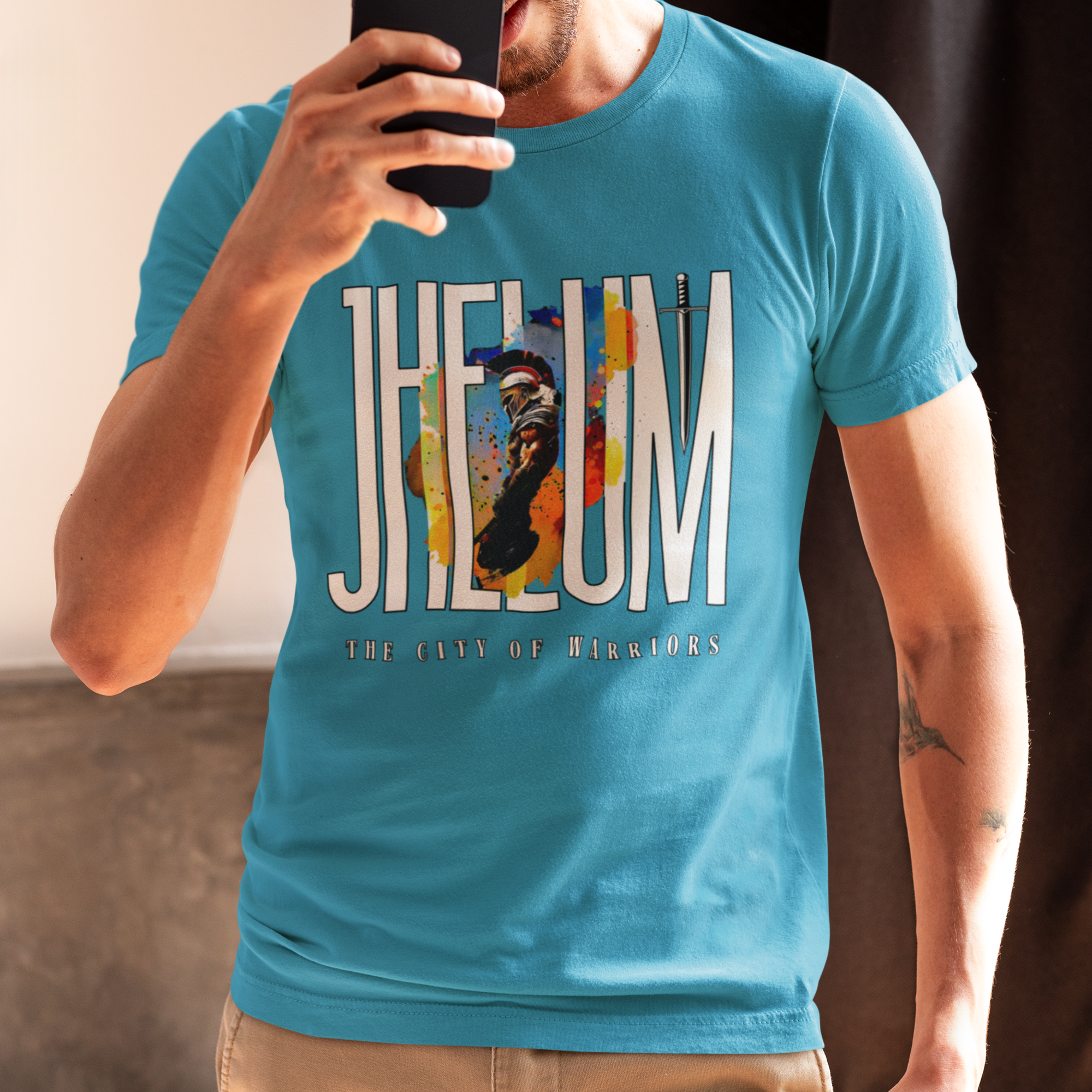 Jhelum Print Round Neck T-Shirt