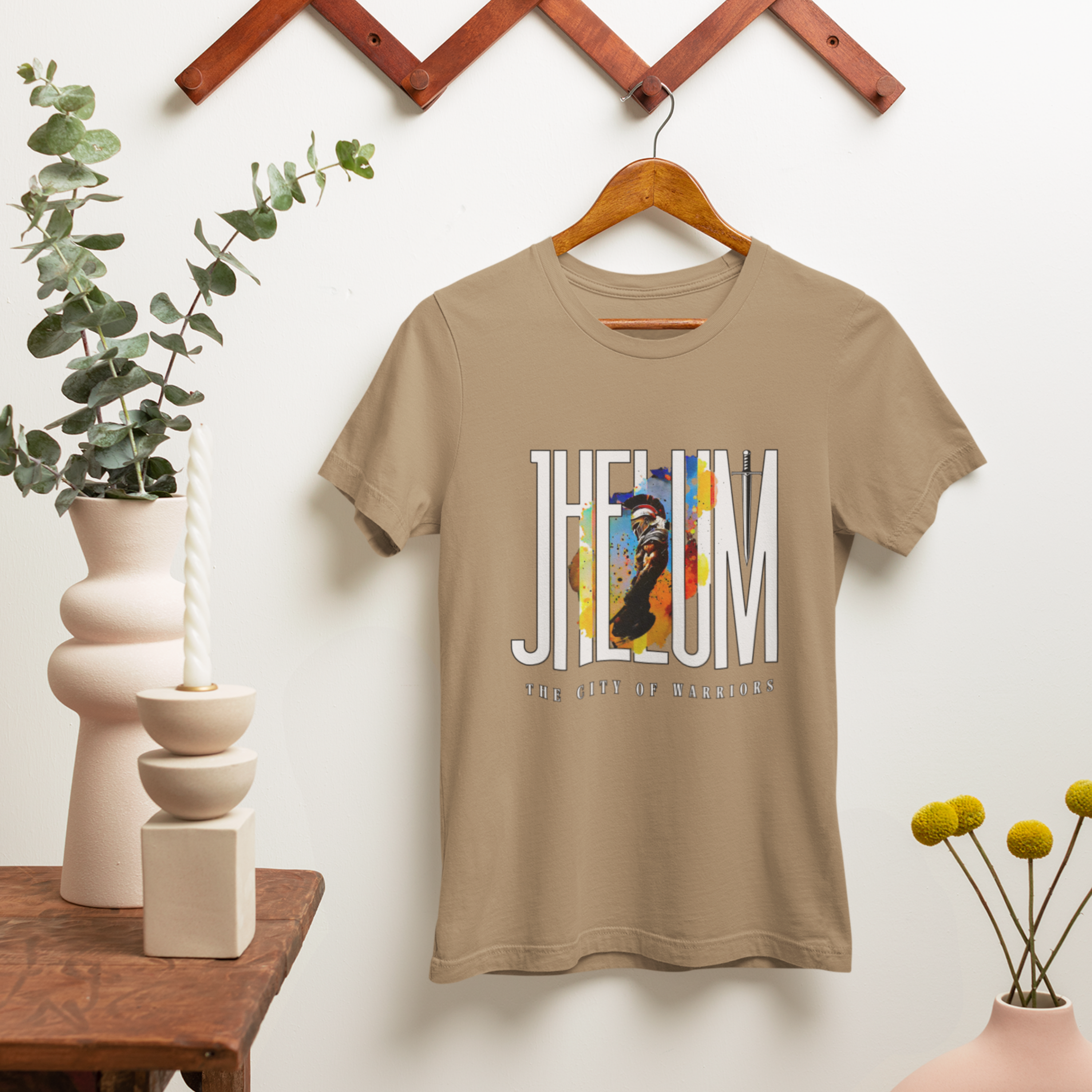 Jhelum Print Round Neck T-Shirt