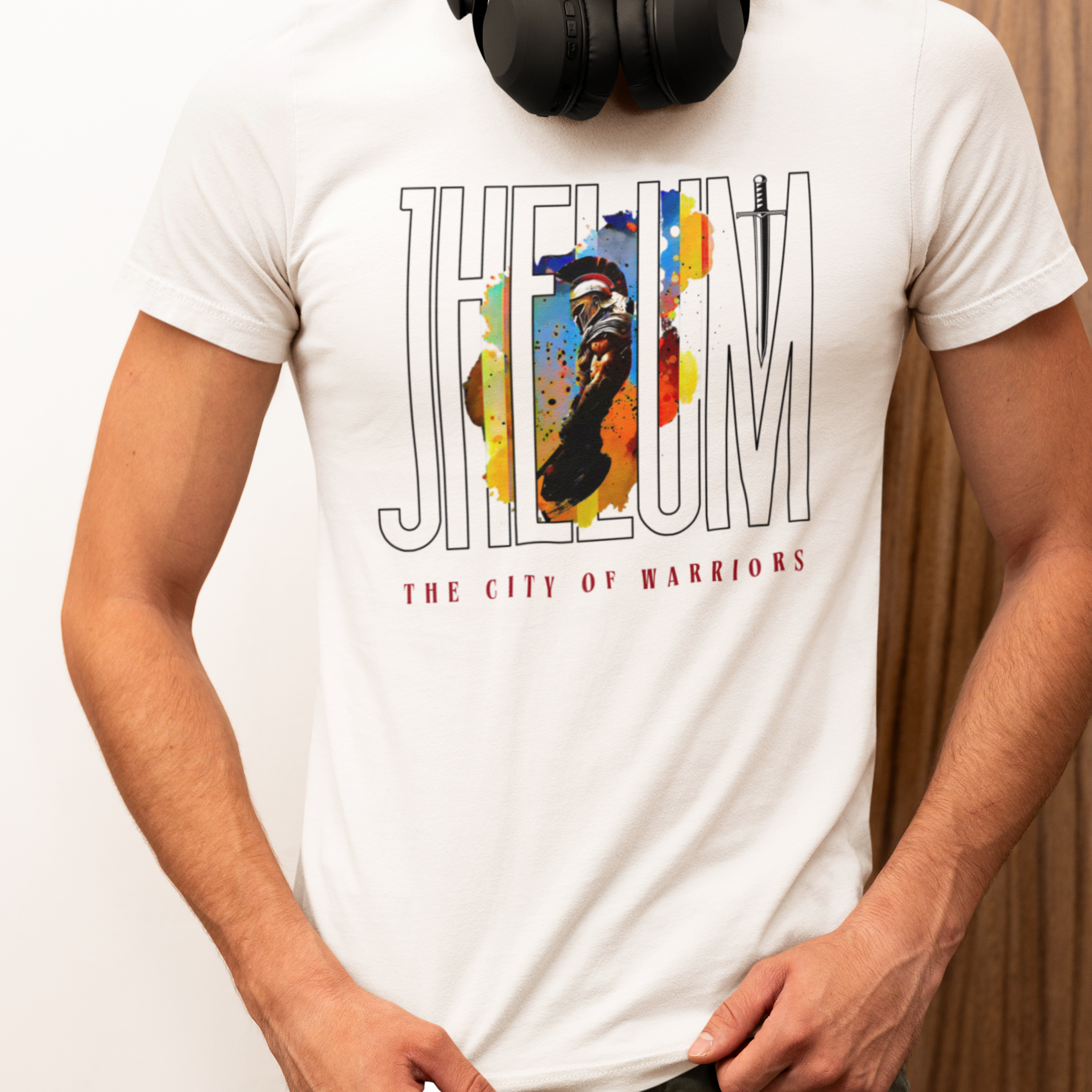 Jhelum Print Round Neck T-Shirt