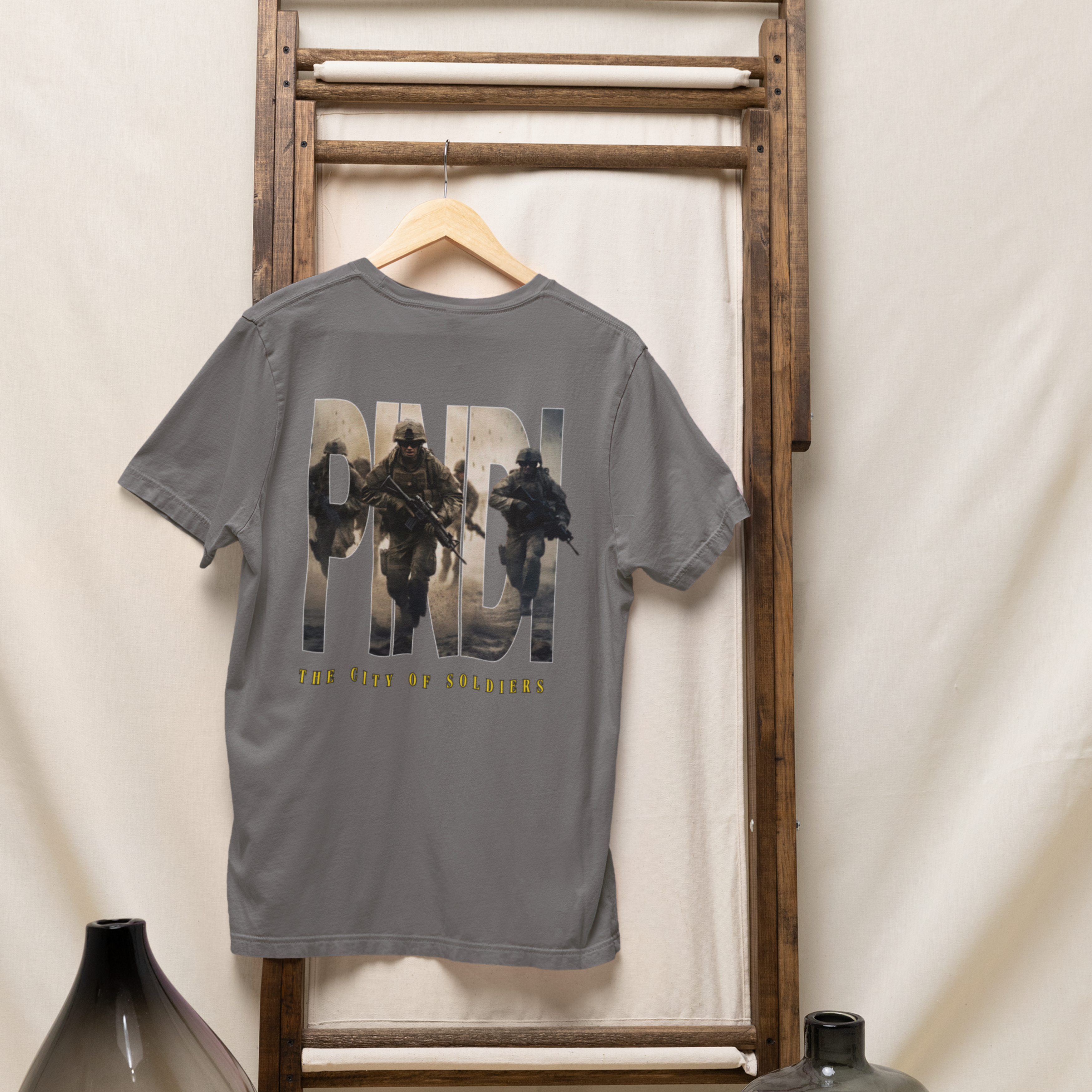 Pindi Print Round Neck T-Shirt