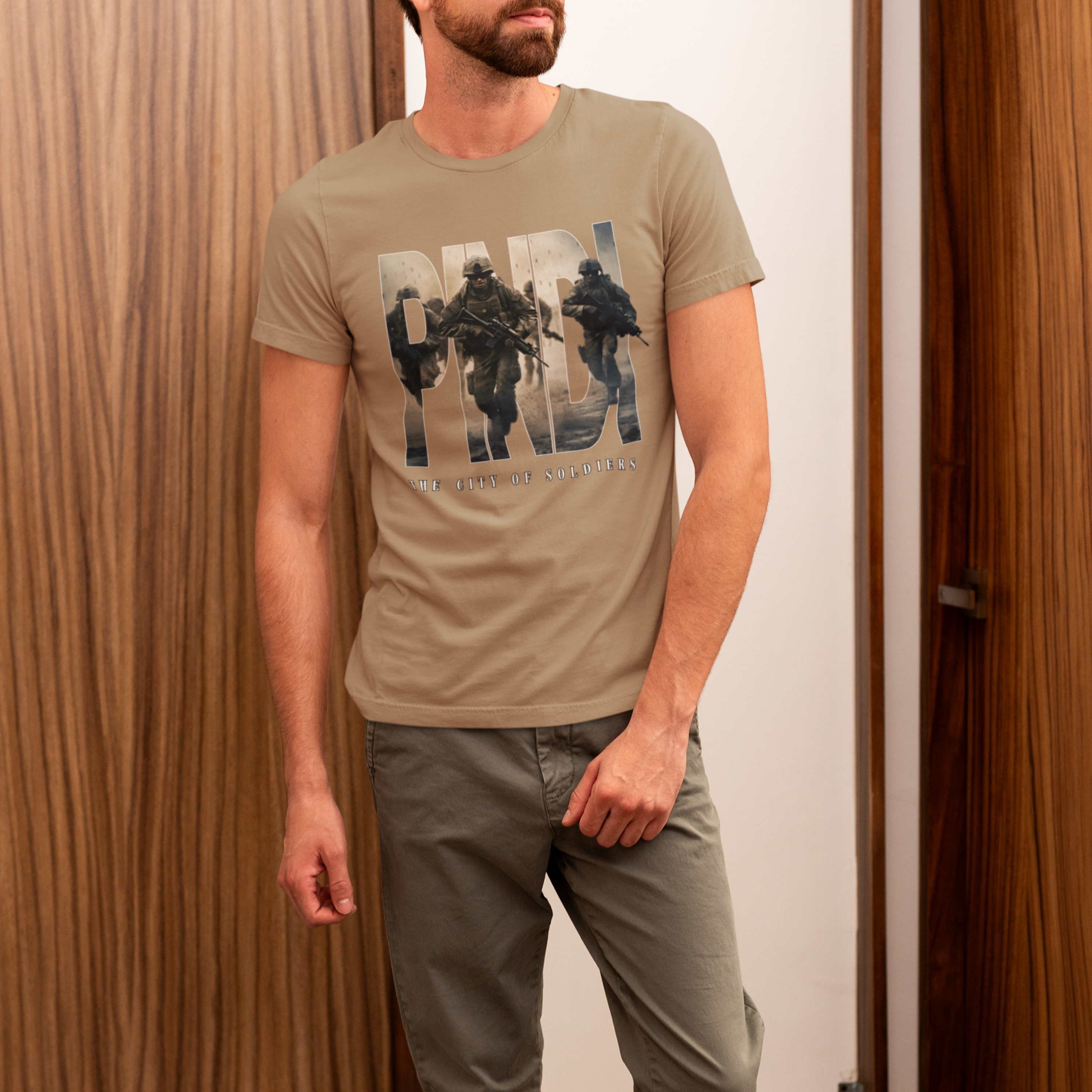 Pindi Print Round Neck T-Shirt