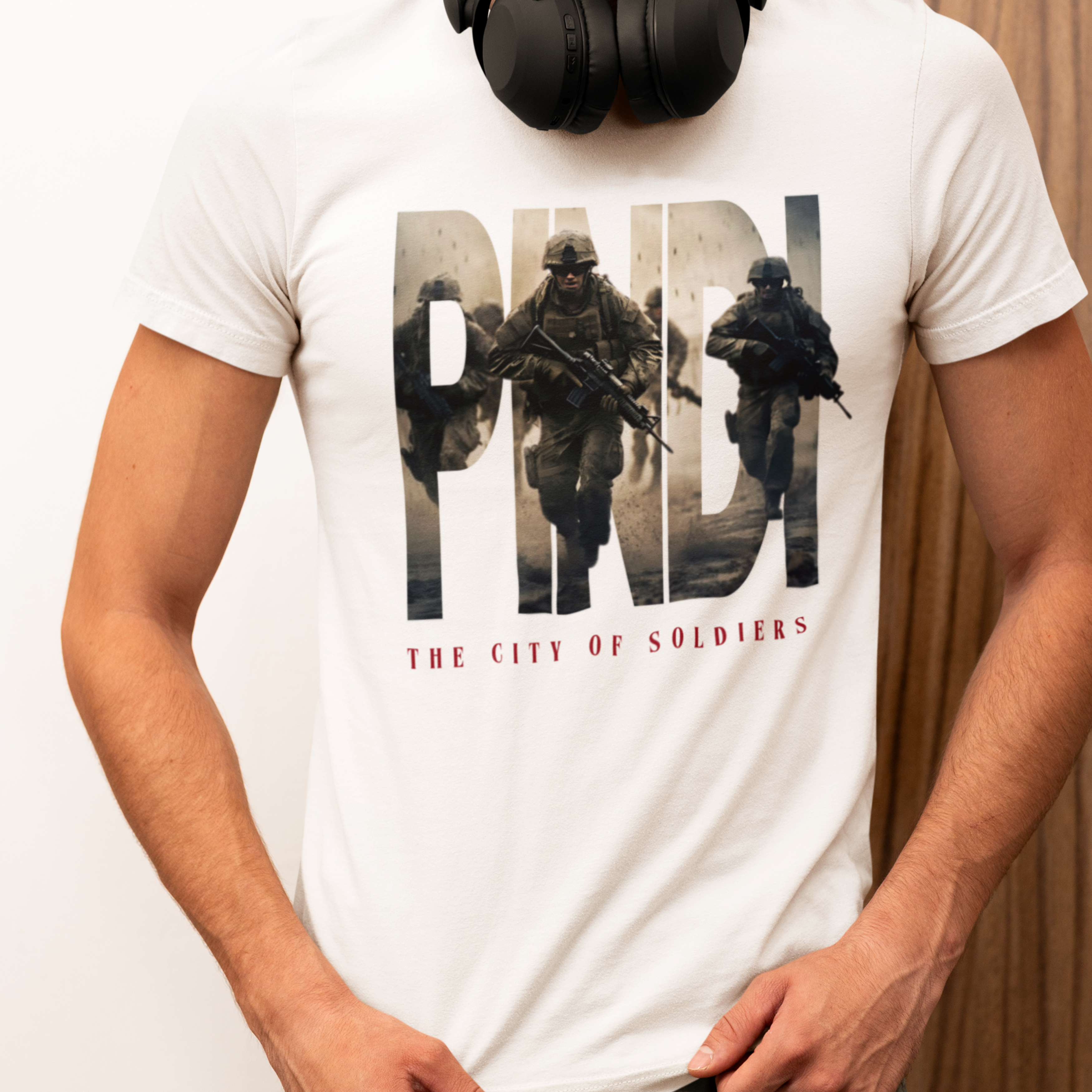 Pindi Print Round Neck T-Shirt