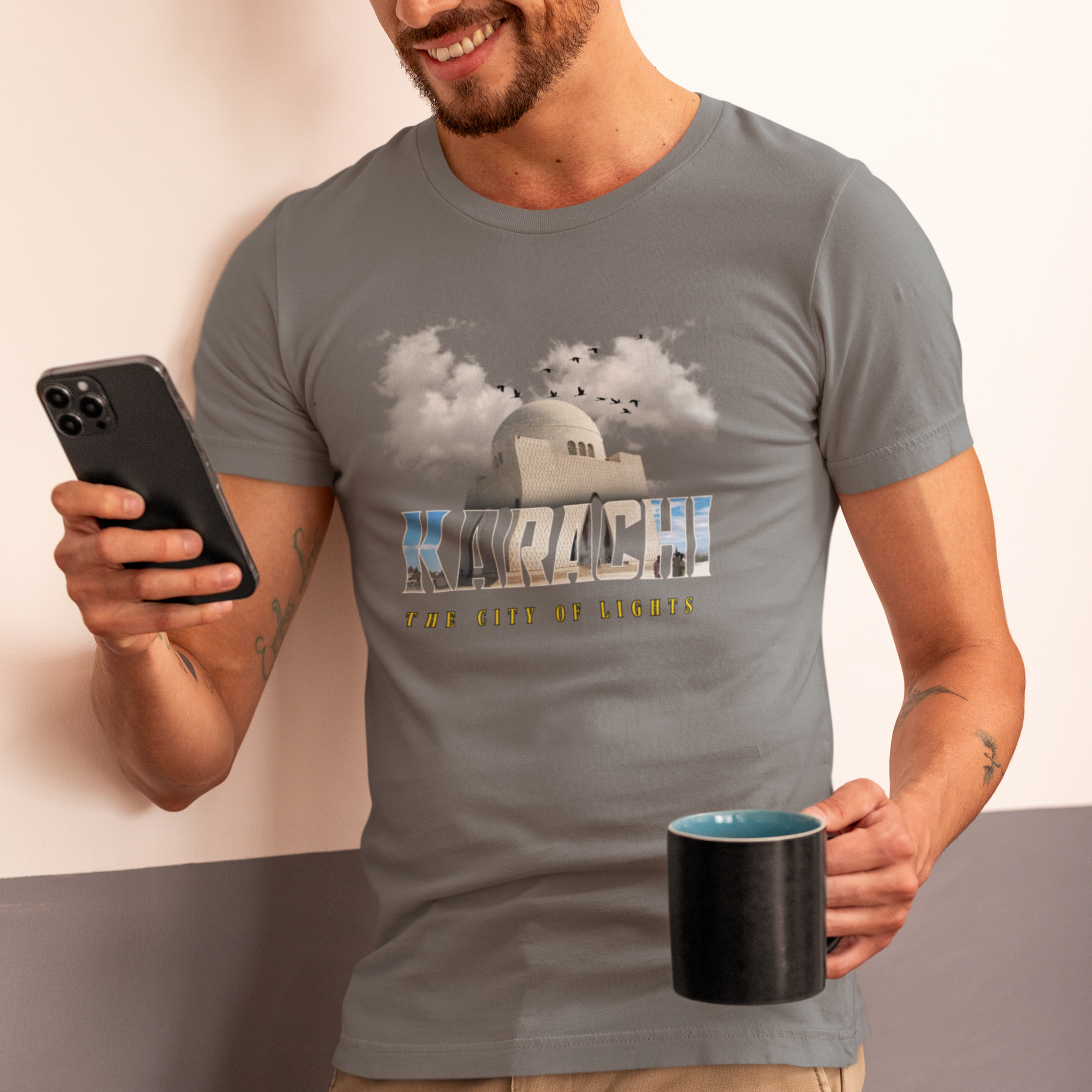 Karachi Print Round Neck T-Shirt