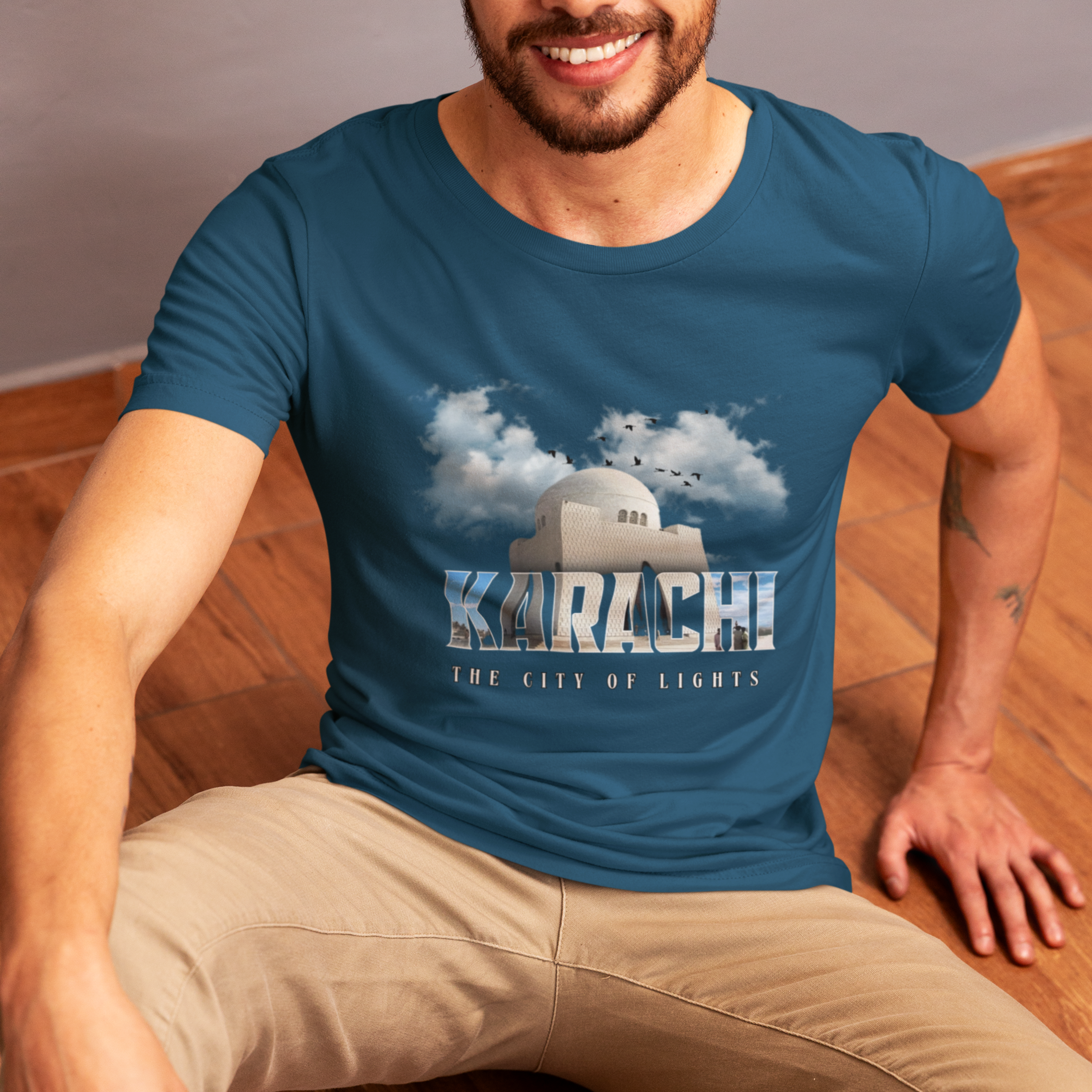 Karachi Print Round Neck T-Shirt