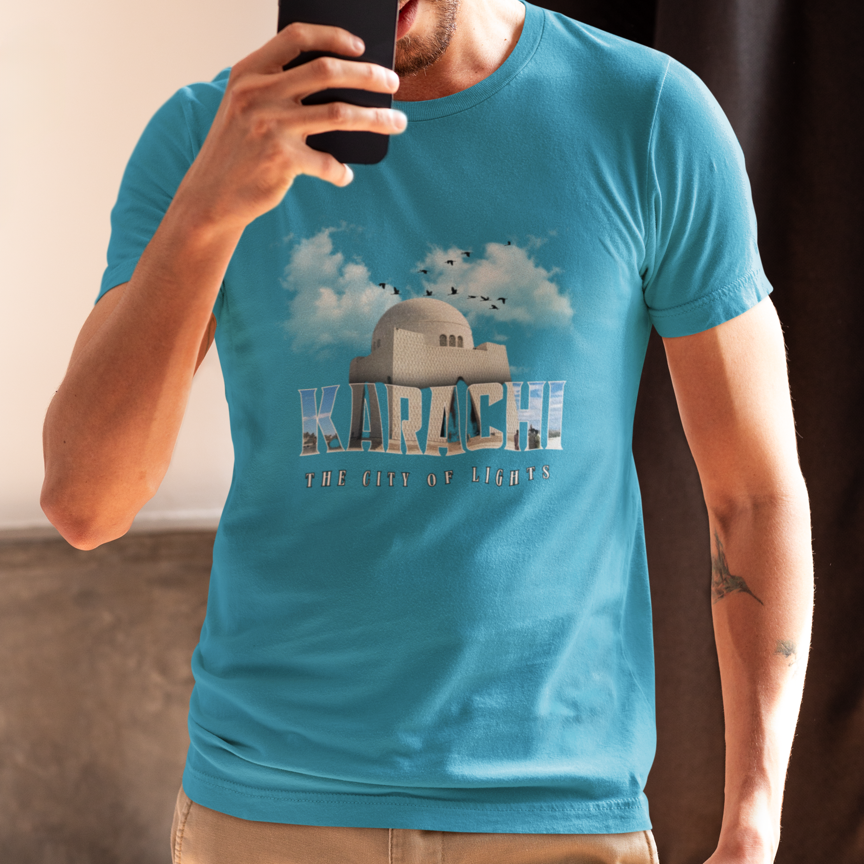 Karachi Print Round Neck T-Shirt