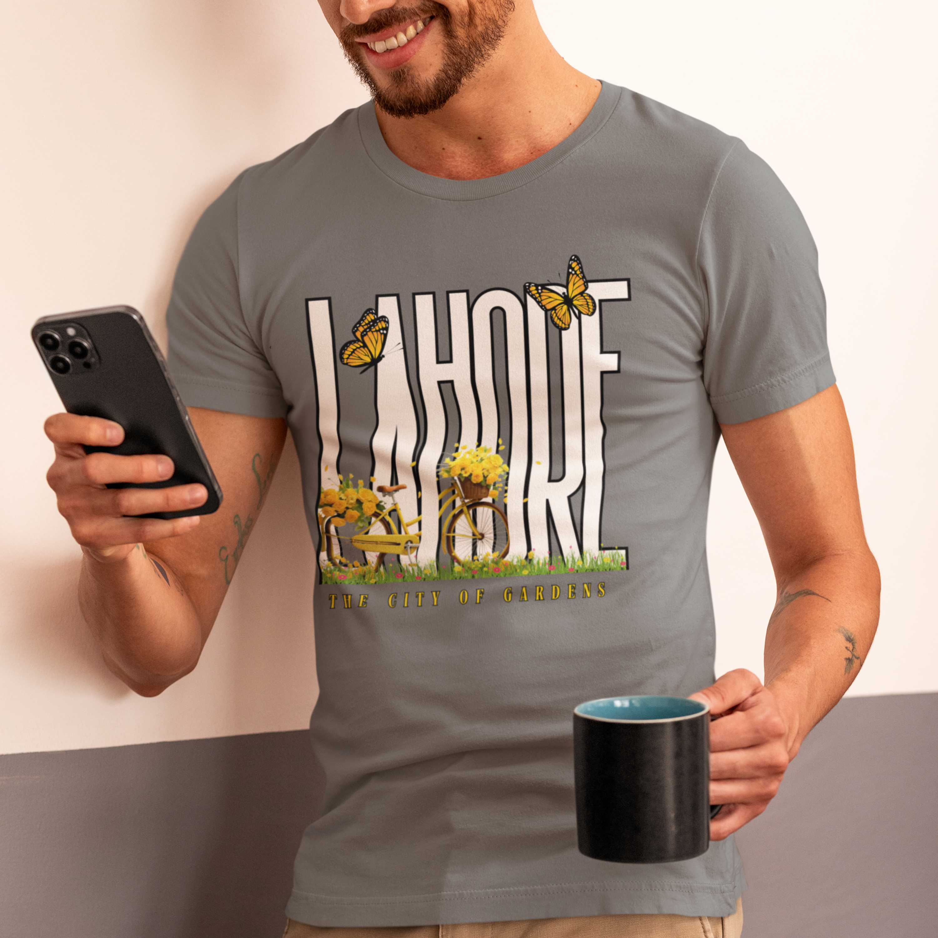 Lahore Print Round Neck T-Shirt