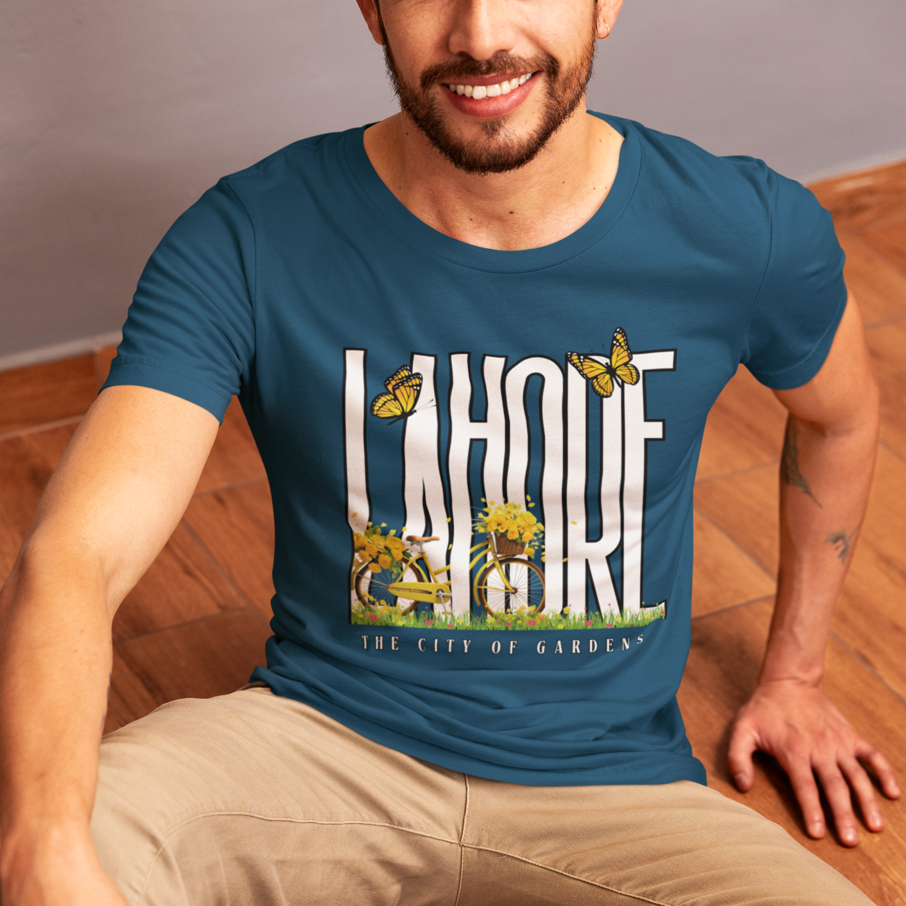 Lahore Print Round Neck T-Shirt