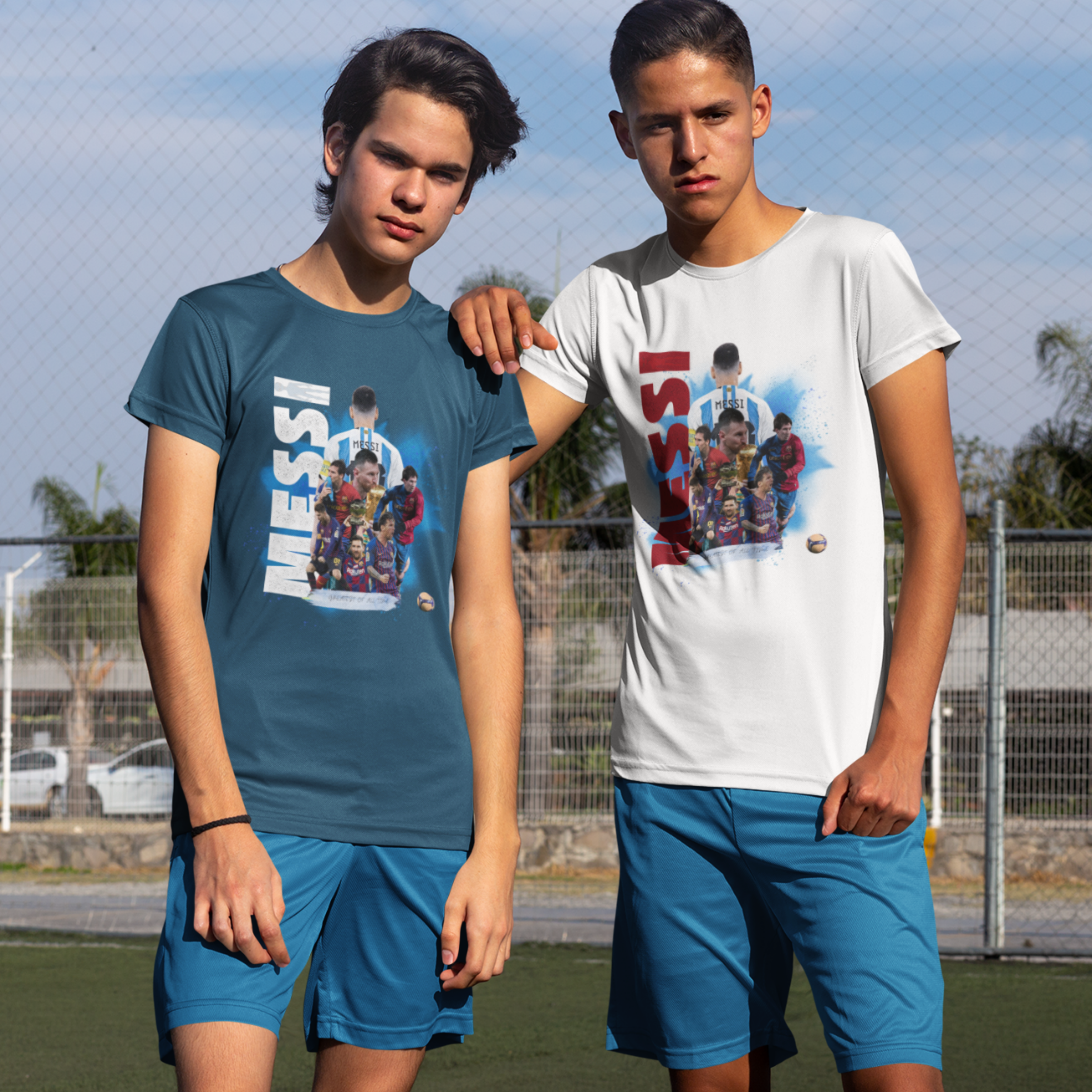 Messi Print Round Neck T-Shirt