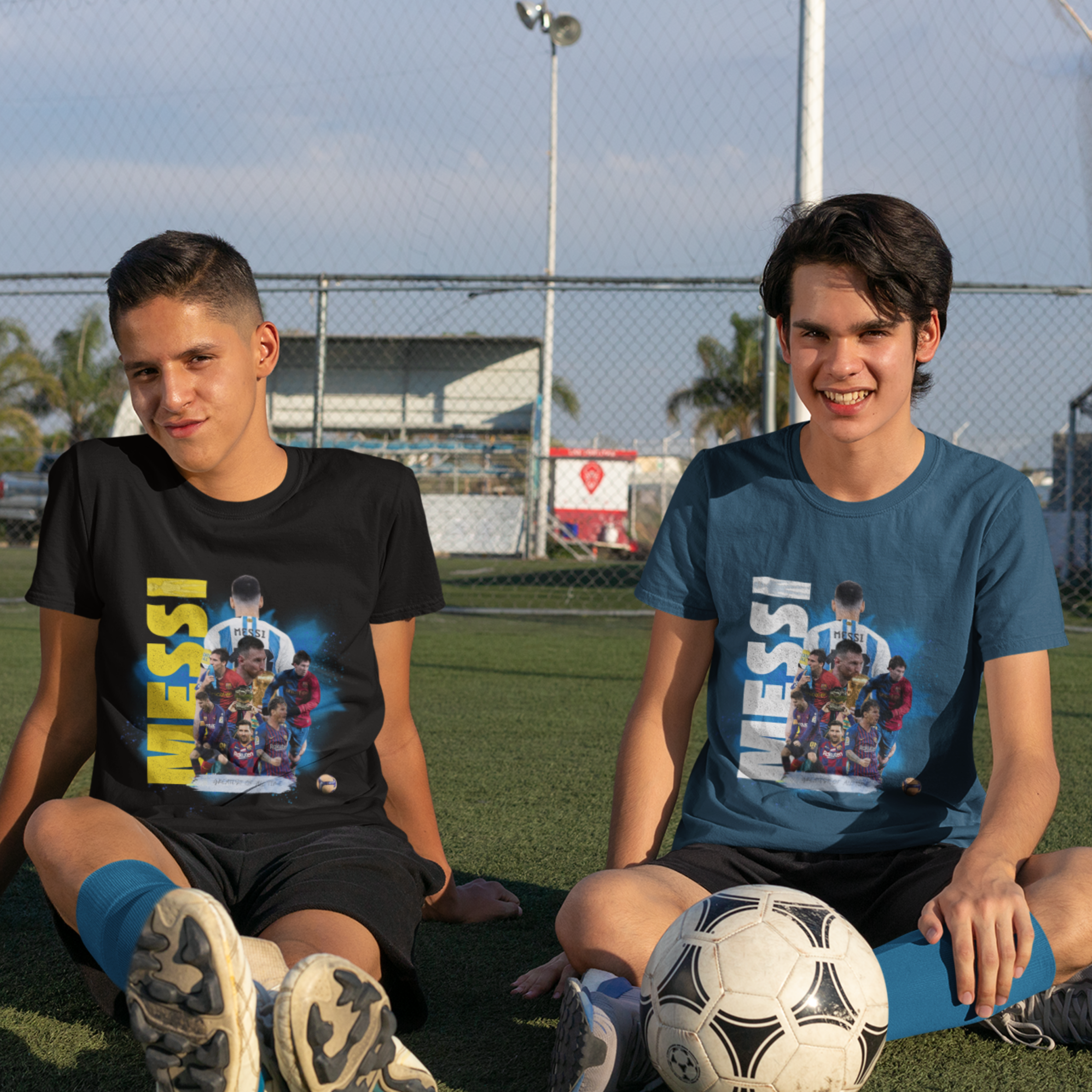 Messi Print Round Neck T-Shirt