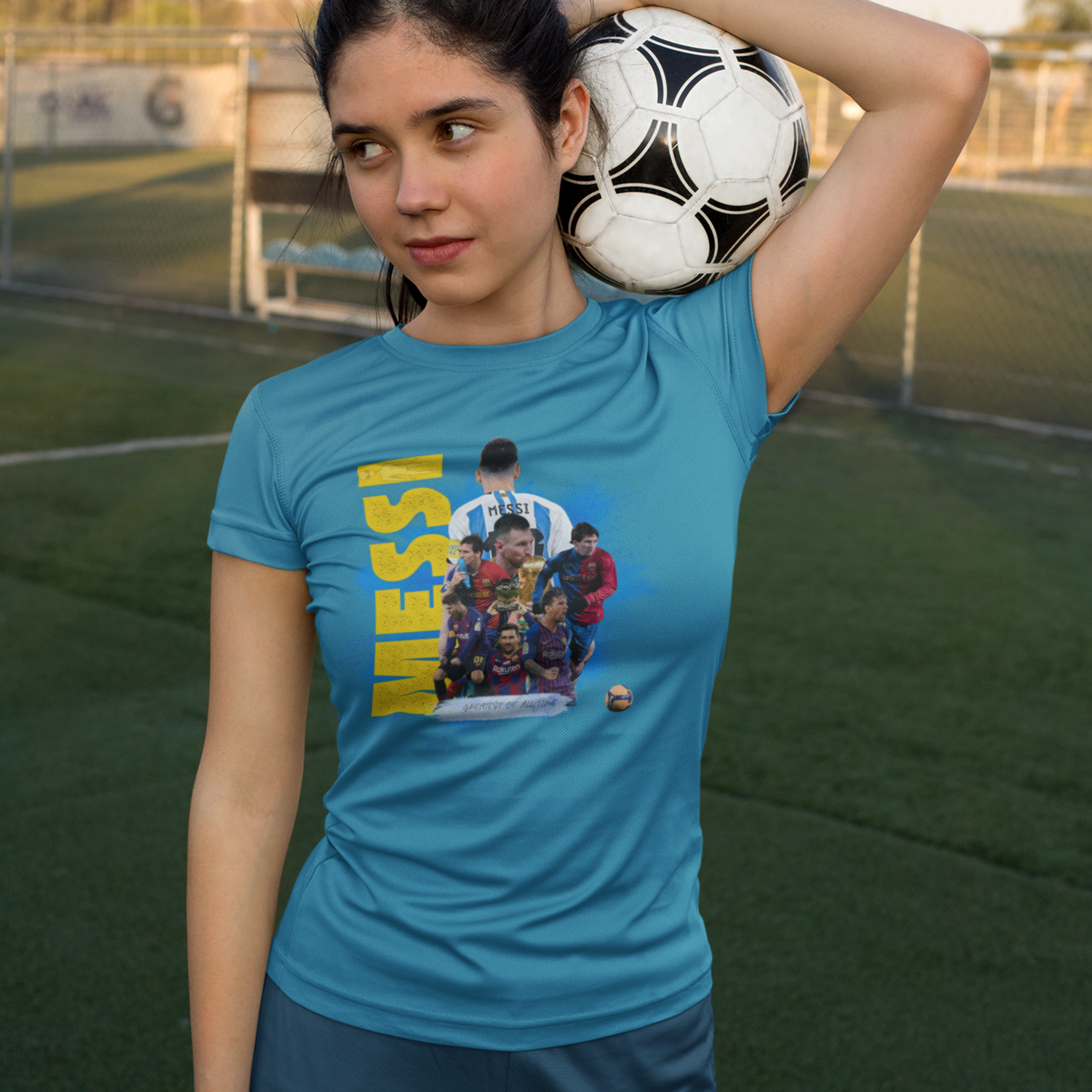 Messi Print Round Neck T-Shirt