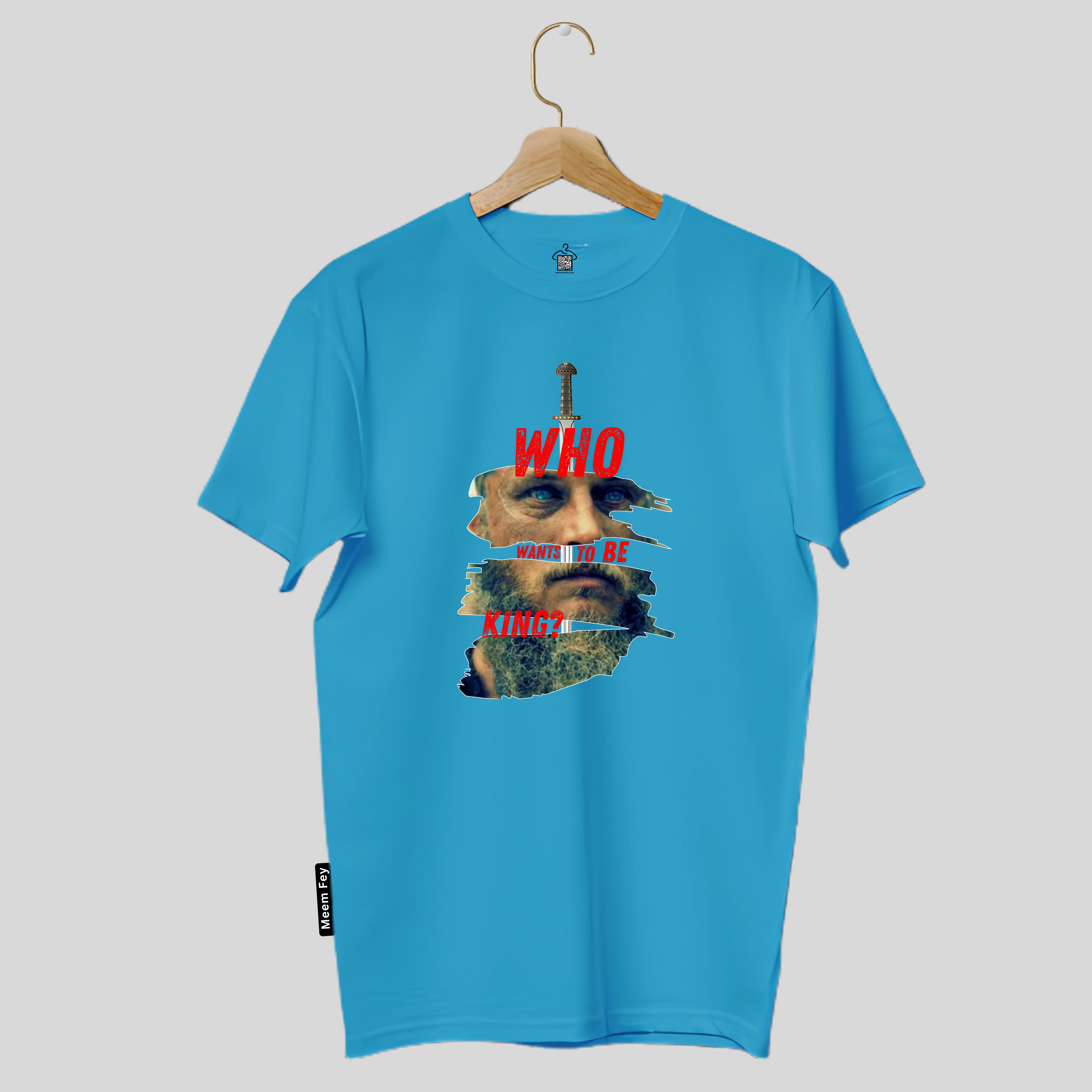 Ragnar Lothbrok Print Round Neck T-Shirt